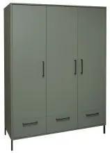 Kleiderschrank >Ole< in pine green matt  -...