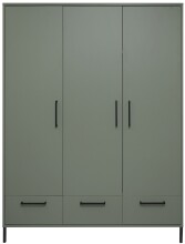 Kleiderschrank >Ole< in pine green matt  -...