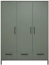 Kleiderschrank >Ole< in pine green matt  -...
