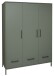 Kleiderschrank >Ole< in pine green matt  - 148x195x51cm (BxHxT)