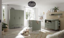 Unterstellregal >Ole< in pine green matt  - 25x89x25cm (BxHxT)