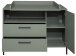 Wickelkommode >Ole< in pine green matt  - 119x91x45cm (BxHxT)