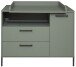 Wickelkommode >Ole< in pine green matt  - 119x91x45cm (BxHxT)