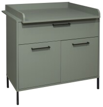 Wickelkommode >Ole< in pine green matt  -...
