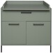 Wickelkommode >Ole< in pine green matt  - 101x91x45cm (BxHxT)