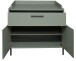 Wickelkommode >Ole< in pine green matt  - 101x91x45cm (BxHxT)