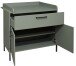 Wickelkommode >Ole< in pine green matt  - 101x91x45cm (BxHxT)