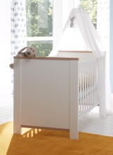 Babyzimmer-Komplettset >Adele< (4-teilig) in weiß matt / asteiche