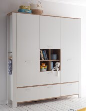 Babyzimmer-Komplettset >Adele< (4-teilig) in weiß matt / asteiche