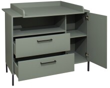 Babyzimmer-Komplettset >Ole< (3-teilig) in pine green matt