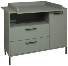 Babyzimmer-Komplettset >Ole< (3-teilig) in pine green matt