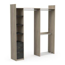 Kleiderschrank >SWING< in Kronberg Eiche - 199,7x218,3x43,9cm (BxHxT)