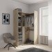 Kleiderschrank >SWING< in Kronberg Eiche - 199,7x218,3x43,9cm (BxHxT)