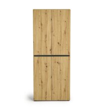 Schuhschrank >Glossy< in Artisan Eiche - 80x200x34cm (BxHxT)
