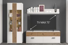 LED Wandleuchte >BARLET< in Kaltweiss, Kaltweiss - 2,2x6x1,1x2,2cm (LxBxHxT)
