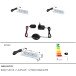 LED Wandleuchte >BARLET< in Kaltweiss, Kaltweiss - 2,2x6x1,1x2,2cm (LxBxHxT)