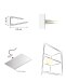 LED Wandleuchte >BARLET< in Kaltweiss, Kaltweiss - 2,2x6x1,1x2,2cm (LxBxHxT)