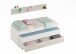 Kinderbett >ELLIOT< in Artik-Weiß/Velho-Weiß - 199x65x96 (BxHxT)