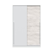 Schwebetürenschrank >TOP< in Artik-Weiß/Velho-Weiß - 120x200x50 (BxHxT)