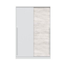 Schwebetürenschrank >TOP< in Artik-Weiß/Velho-Weiß - 120x200x50 (BxHxT)