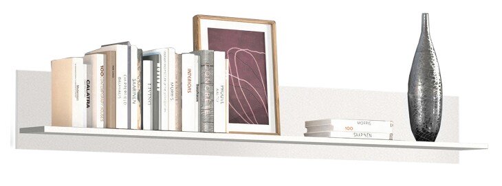 Wandboard >BARLET< in Weiss, Weiss - 19,6x168x25x19,6cm (LxBxHxT)