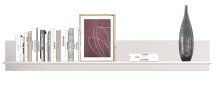 Wandboard >BARLET< in Weiss, Weiss - 19,6x168x25x19,6cm (LxBxHxT)