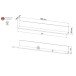 Wandboard >BARLET< in Weiss, Weiss - 19,6x168x25x19,6cm (LxBxHxT)