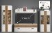 Wandboard >BARLET< in Weiss, Weiss - 19,6x168x25x19,6cm (LxBxHxT)