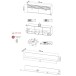 Wohnzimmer-Set >BARLET< in Weiss/ Lamellen Artisan Eiche Dekor - B/H/T 168 x 175 x 38cm
