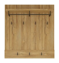 Garderobenpaneel >CORTINA< in Grandson Eiche Dekor - 92,8x101x32,5 (BxHxT)