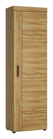 Garderobenschrank >CORTINA< in Grandson Eiche Dekor - 58x195x37,4 (BxHxT)