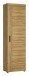Garderobenschrank >CORTINA< in Grandson Eiche Dekor - 58x195x37,4 (BxHxT)