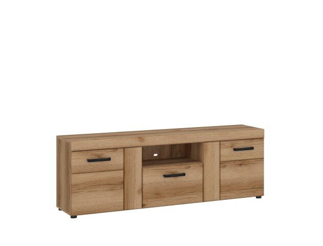 Lowboard >CORTINA< in Grandson Eiche Dekor - 157x55,8x40,9 (BxHxT)
