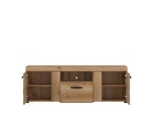 Lowboard >CORTINA< in Grandson Eiche Dekor - 157x55,8x40,9 (BxHxT)