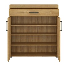 Schuhschrank >CORTINA< in Grandson Eiche Dekor - 92,8x100,2x38 (BxHxT)