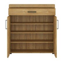 Schuhschrank >CORTINA< in Grandson Eiche Dekor - 92,8x100,2x38 (BxHxT)