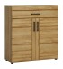 Schuhschrank >CORTINA< in Grandson Eiche Dekor - 92,8x100,2x38 (BxHxT)