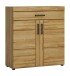Schuhschrank >CORTINA< in Grandson Eiche Dekor - 92,8x100,2x38 (BxHxT)