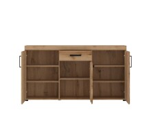 Kommode >CORTINA< in Grandson Eiche Dekor - 156,8x86x40,9 (BxHxT)