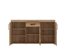 Kommode >CORTINA< in Grandson Eiche Dekor - 156,8x86x40,9 (BxHxT)