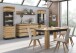 Glasvitrine >CORTE< in Coast Evoke Eiche Dekor/Kosmos Grau - 60x200,5x40 (BxHxT)
