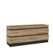 Lowboard >CORTE< in Coast Evoke Eiche Dekor/Kosmos Grau - 160,8x68x45cm (BxHxT)