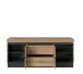 Lowboard >CORTE< in Coast Evoke Eiche Dekor/Kosmos Grau - 160,8x68x45cm (BxHxT)