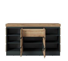 Sideboard >CORTE< in Coast Evoke Eiche Dekor/Kosmos...