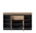 Sideboard >CORTE< in Coast Evoke Eiche Dekor/Kosmos Grau - 160,8x92,5x45cm (BxHxT)