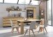 Sideboard >CORTE< in Coast Evoke Eiche/Kosmos Grau - 201,2x92,5x45cm (BxHxT)