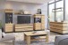 Couchtisch >CORTE< in Coast Evoke Eiche Dekor/Kosmos Grau - 110x43x67cm (BxHxT)