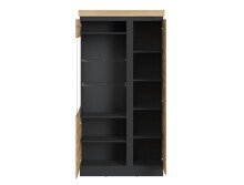 Glasvitrine >CORTE< in Coast Evoke Eiche Dekor -...