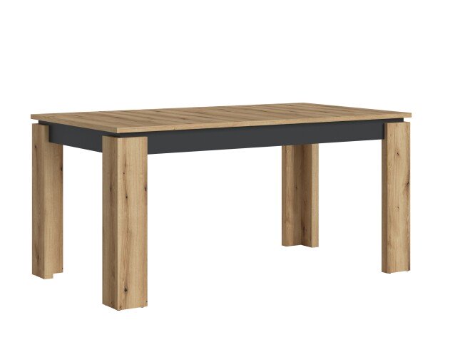 Kulissentisch >CORTE< ausziehbar bis 200cm, Coast Evoke Eiche Dekor - 160(200)x76,8x90cm (BxHxT)