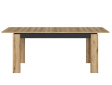 Kulissentisch >CORTE< ausziehbar bis 200cm, Coast Evoke Eiche Dekor - 160(200)x76,8x90cm (BxHxT)